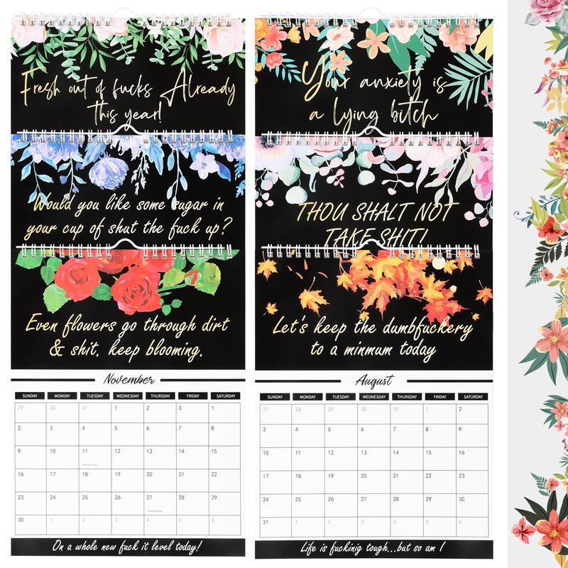 New 2025 Calendar with Fun Quotes and Planner