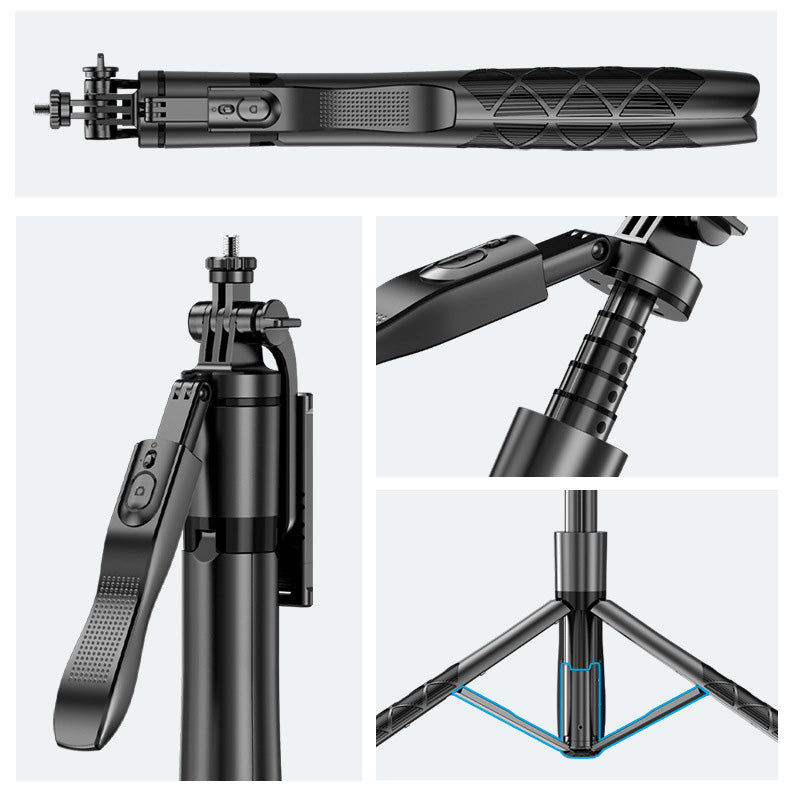 360° Retractable Tripod Selfie Stick with Remote Control