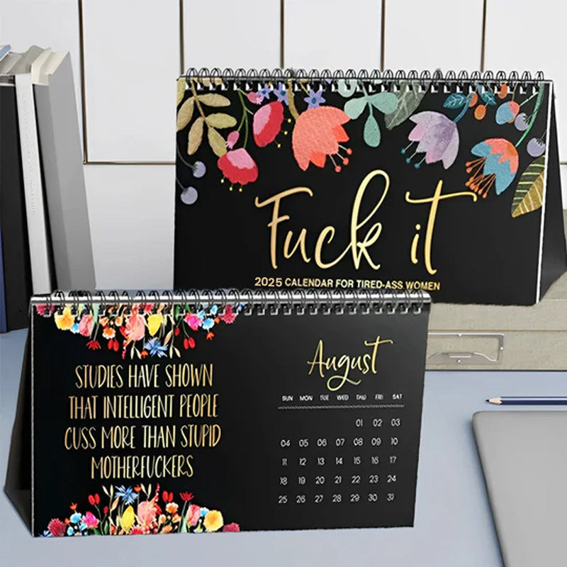 New 2025 Calendar with Fun Quotes and Planner