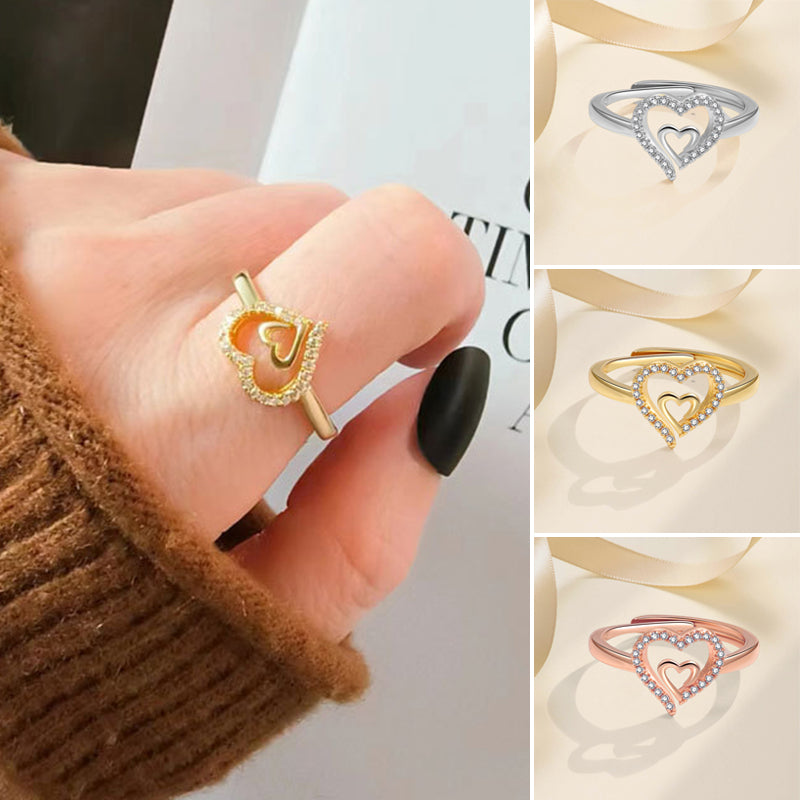 Mother & Daughter Always Heart To Heart Ring