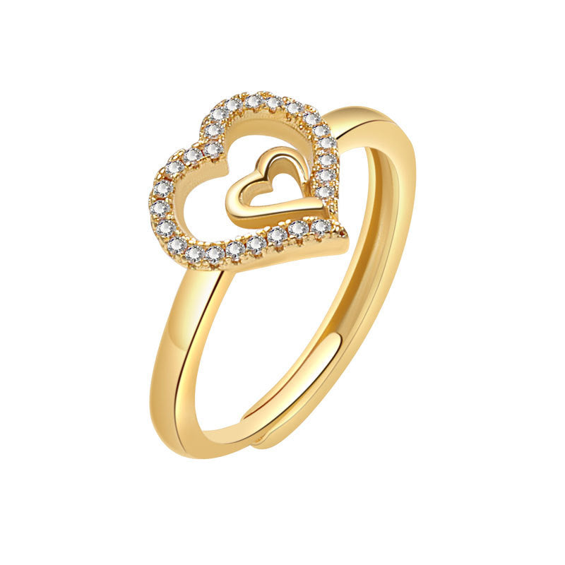 Mother & Daughter Always Heart To Heart Ring