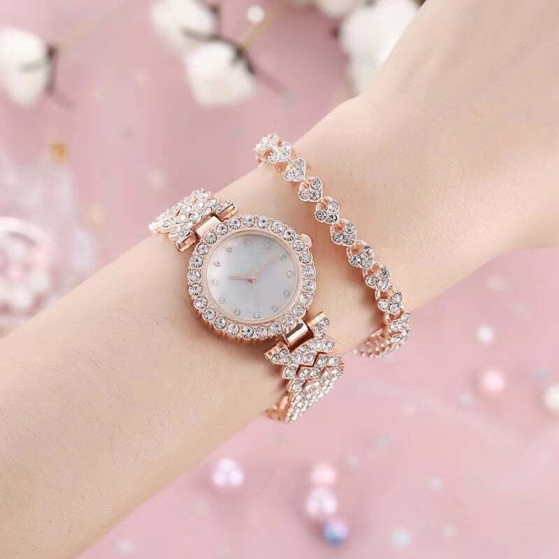 Luxury Rhinestone Watch Set