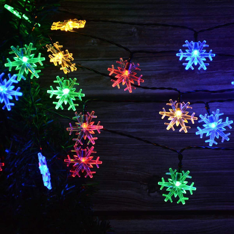 Idearock™Solar Powered Christmas Snowflake String Lights