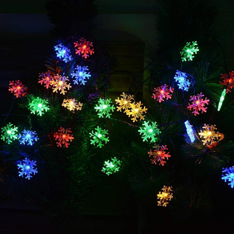 Idearock™Solar Powered Christmas Snowflake String Lights