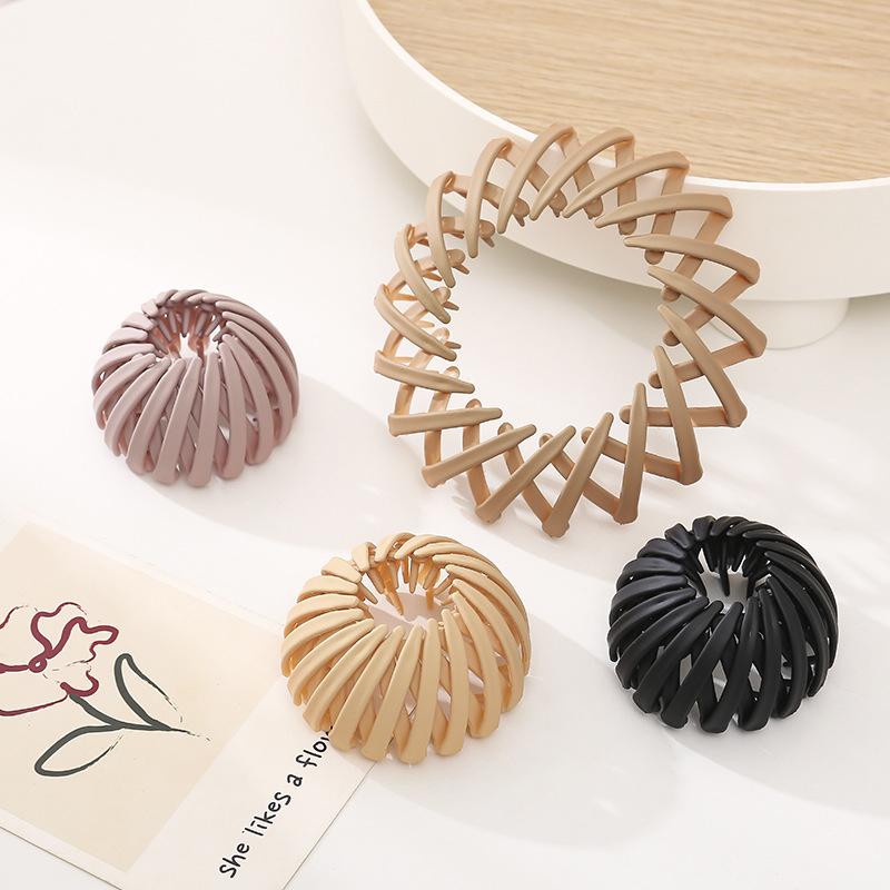 Simple Hair Styling Bird's Nest Plate Hairpin