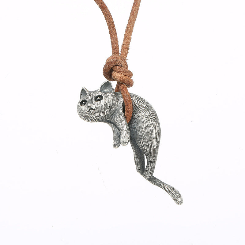 Scruffy Cat Necklace