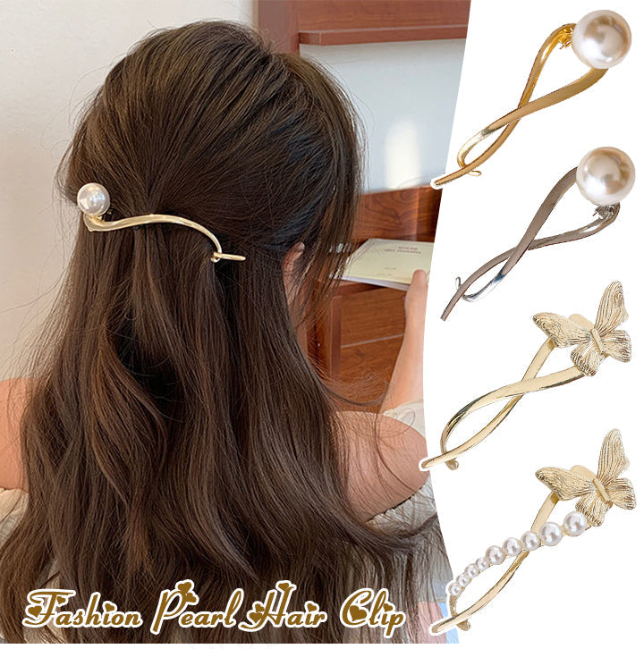 Simple Pearl Hair Clip