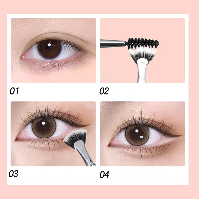 Angled Fan-shaped Eyelash Brush