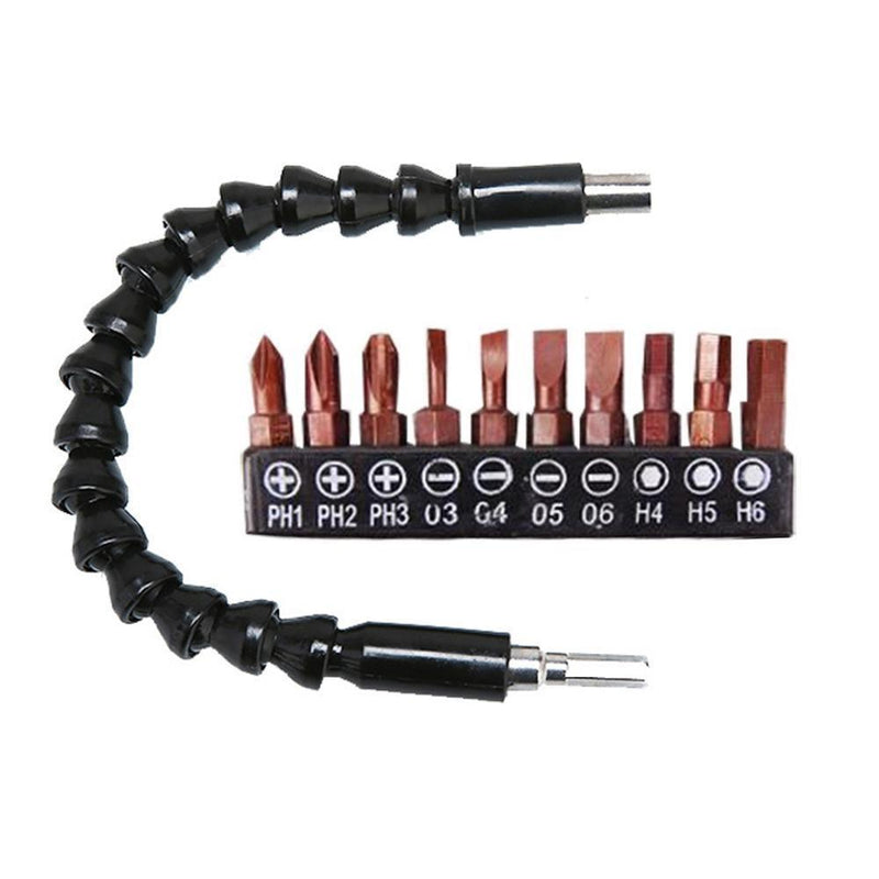 Idearock Universal Flexible Drill Bit Extension with Screw Drill Bit Holder