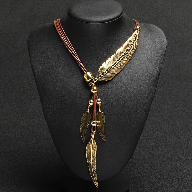 Women's Feather Necklace