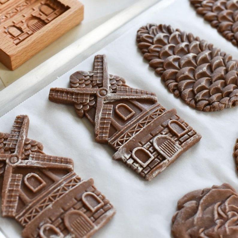 3D Wooden Shape Cookie Stamp Mold