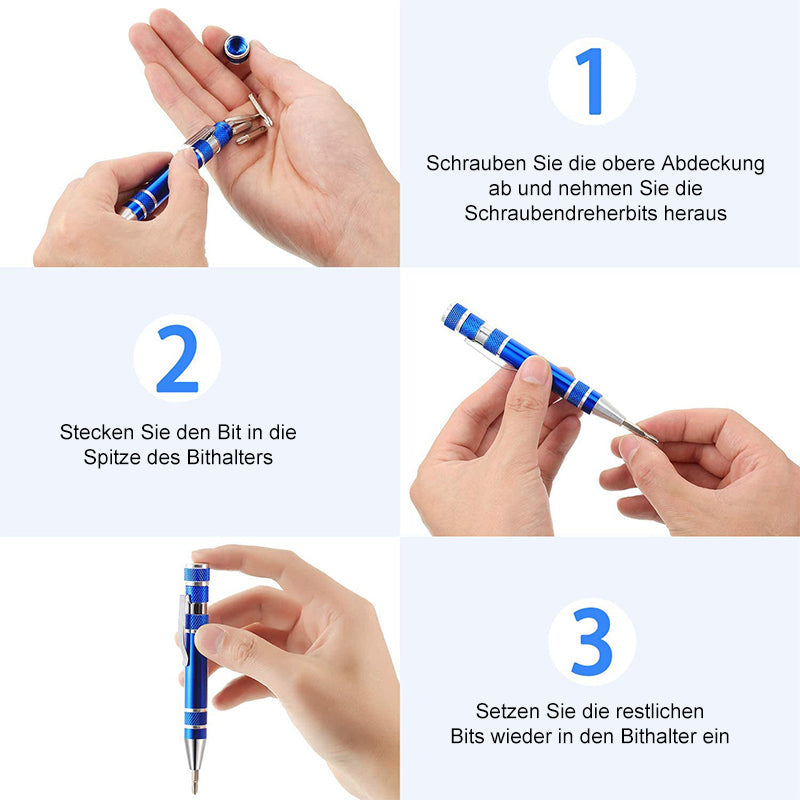 8 in 1 Mini Pen Screwdriver