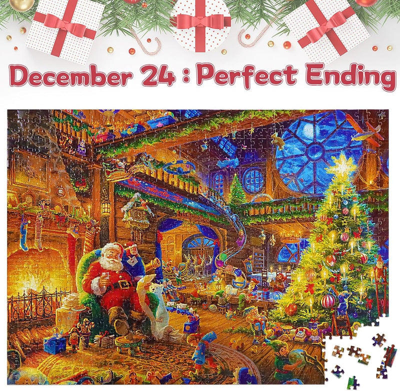 Christmas Advent Calendar Jigsaw Puzzle 1000pcs