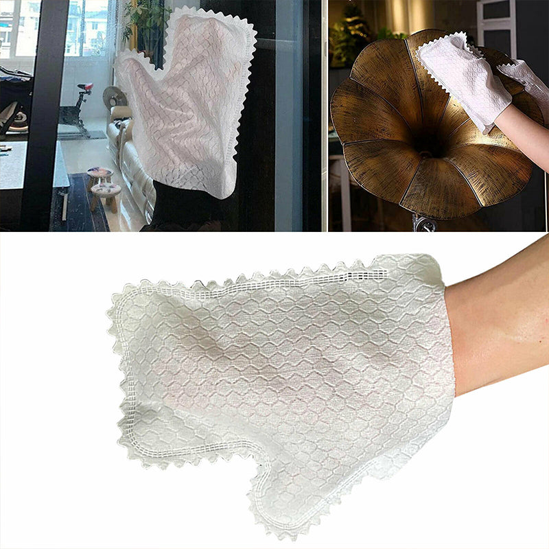 Fish Scale Cleaning Duster Gloves