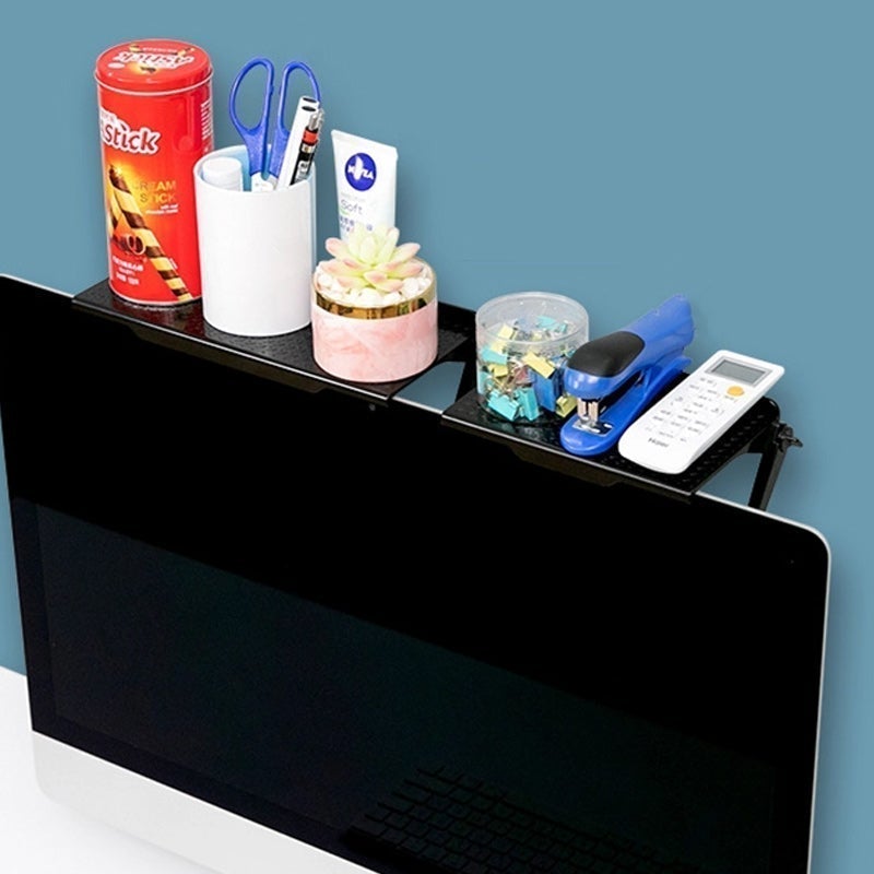 Adjustable TV Computer Top Storage Shelf