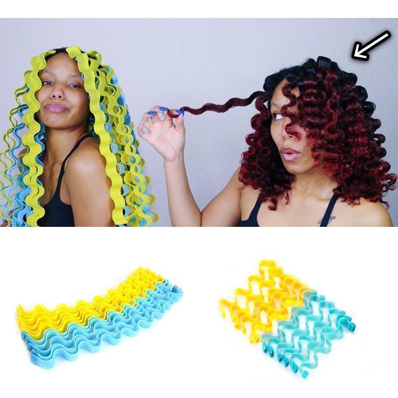 No-heating Hair Spiral Styling Curlers - 12 Pcs