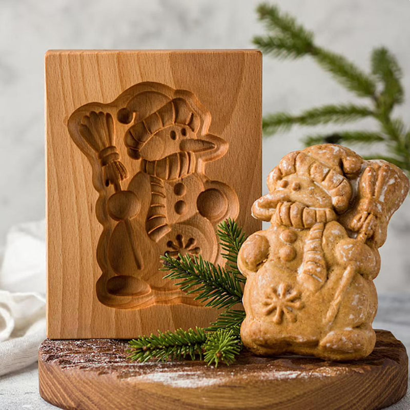 3D Wooden Shape Cookie Stamp Mold