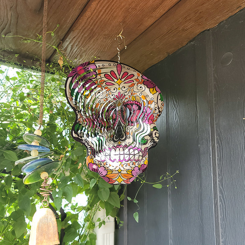 Sugar Skull Wind Spinners