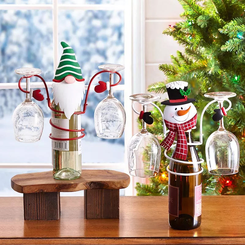 Idearock™Holiday Wine Bottle & Glass Holders