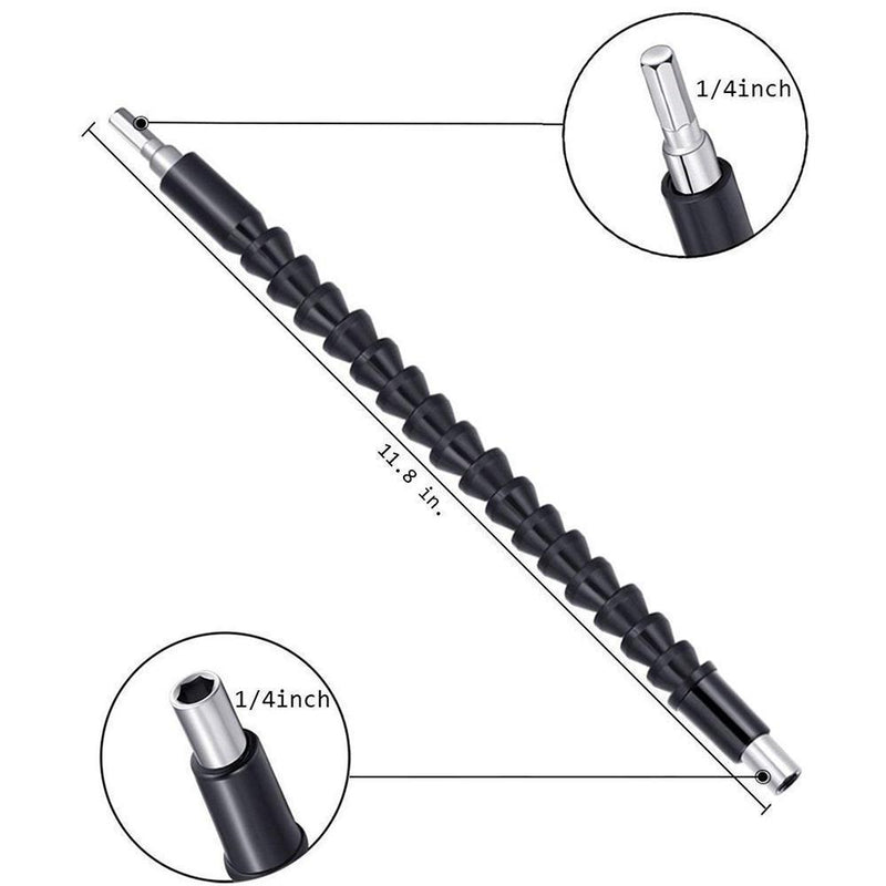 Idearock Universal Flexible Drill Bit Extension with Screw Drill Bit Holder