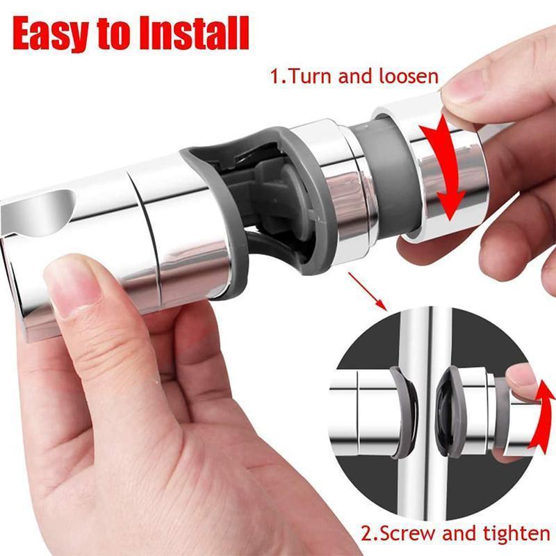 Adjustable Shower Head Holder For Slide Bar