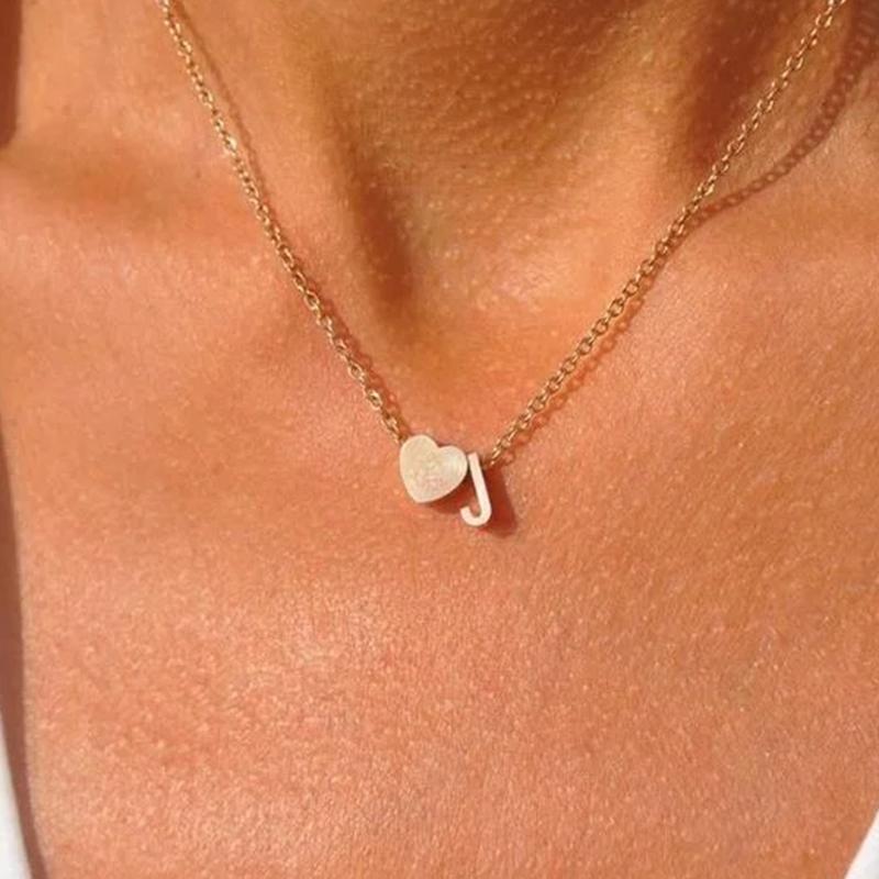 Initial Heart Necklace