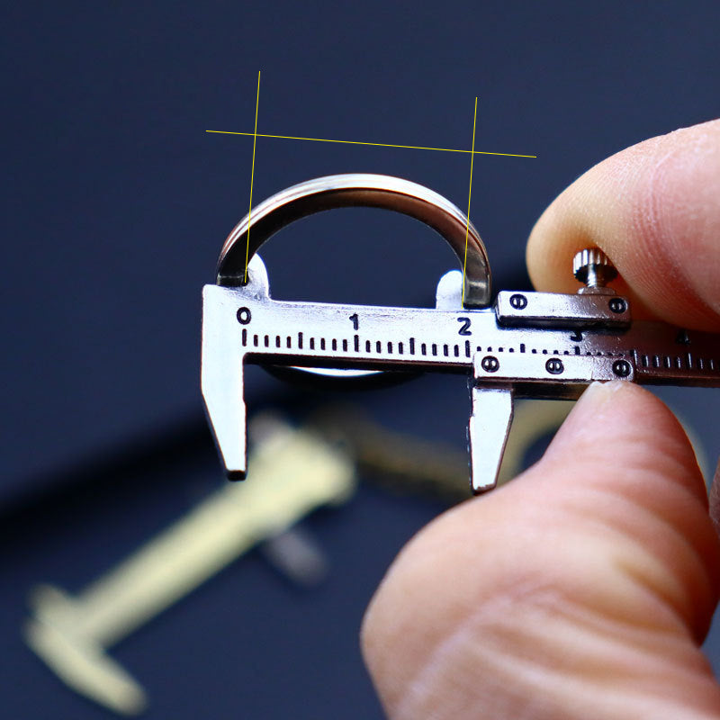 Mini Vernier Caliper Keychain