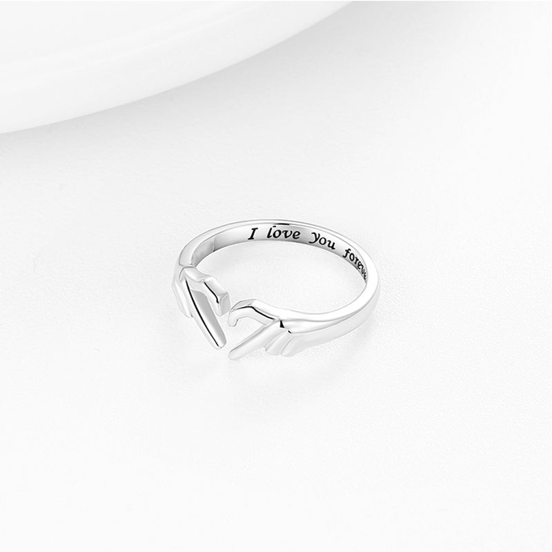 To My Daughter ‘I Love You Forever’ Heart Ring