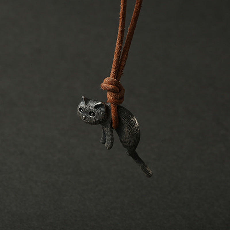 Scruffy Cat Necklace