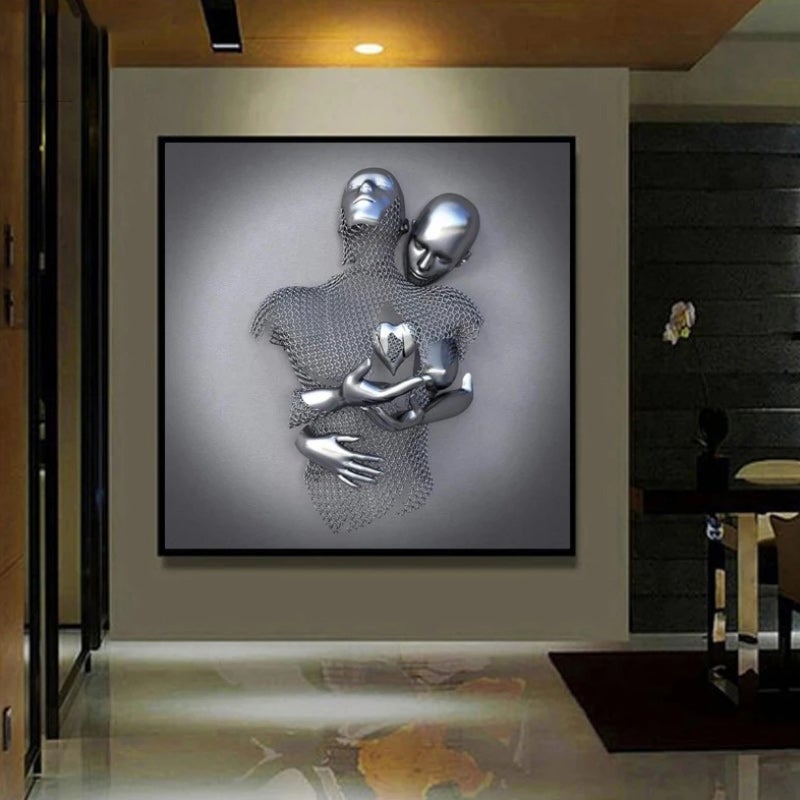 🔥【50% Off】🔥 Love Heart Gray-3D Art Wall