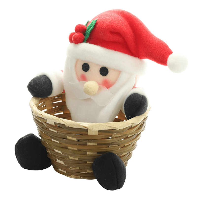 Christmas Candy Woven Basket