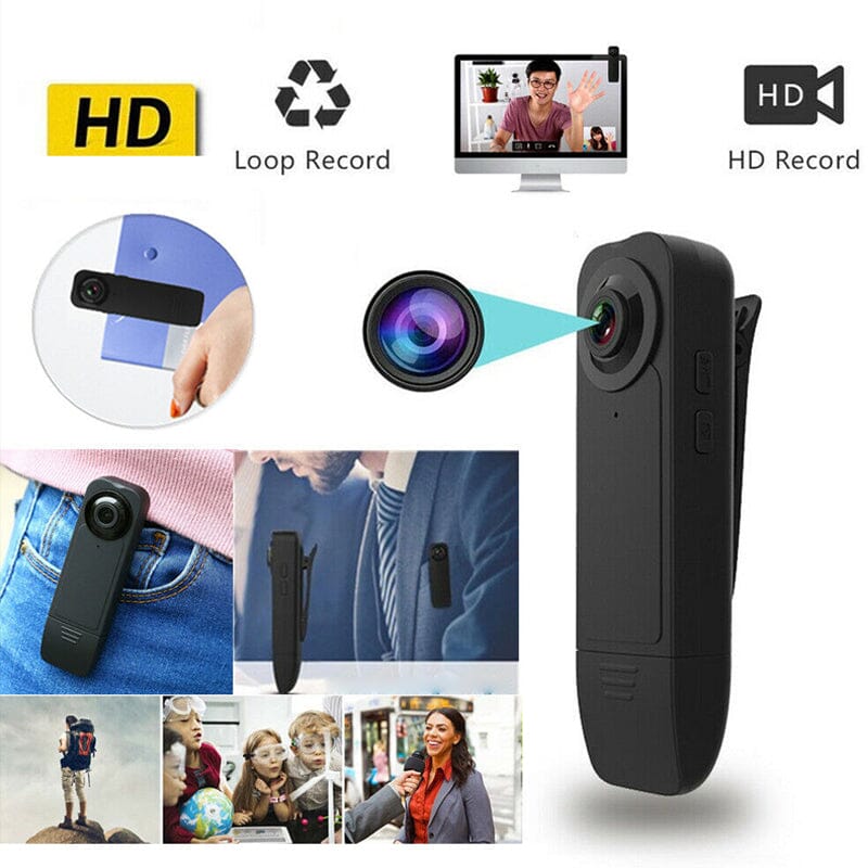 Saker Mini Body Camera Video Recorder with 8G Memory Card