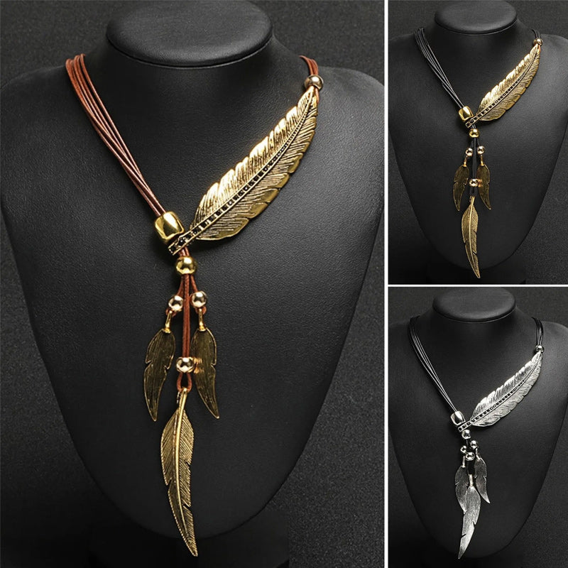 Women's Feather Necklace