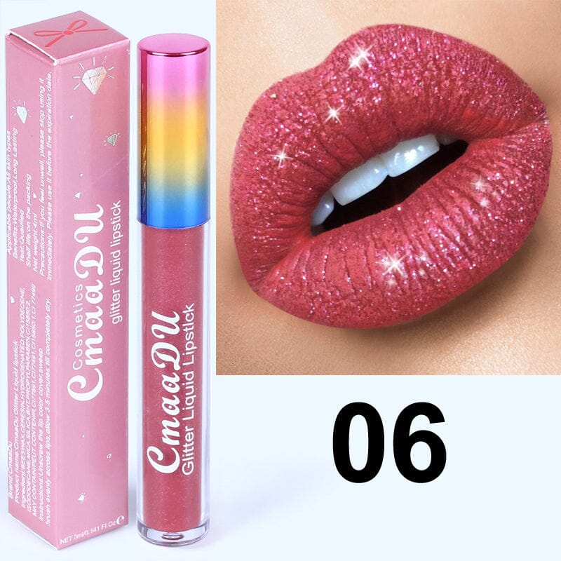 Glitter Waterproof Long Lasting Lip Gloss